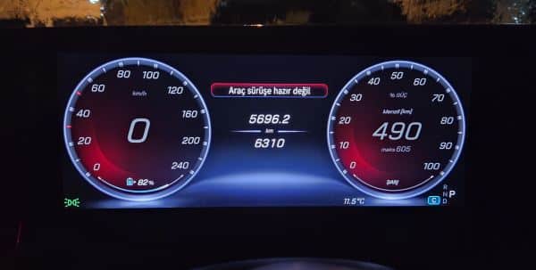Mercedes-Benz CLA Dijital Gösterge Tablosu 10.25 inç