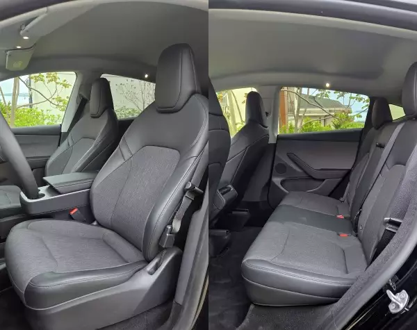 Baz donanım Tesla Model Y test sürüşü