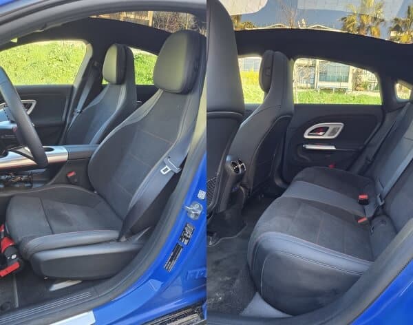 Yeni Mercedes-Benz CLA ön ve arka koltuklar