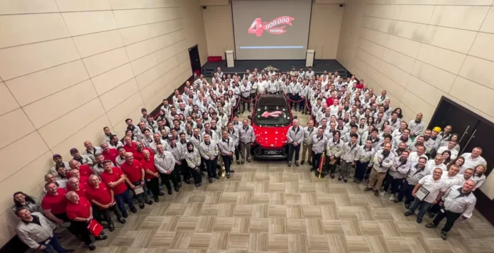 Toyota Otomotiv Sanayi Türkiye (TMMT), Sakarya’daki fabrikasında 4 milyonuncu aracını üretti.